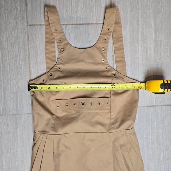 JEAN PAUL GAUTIER Femme Dress 10 Grommets Trim Beige Taupe - Picture 3 of 13